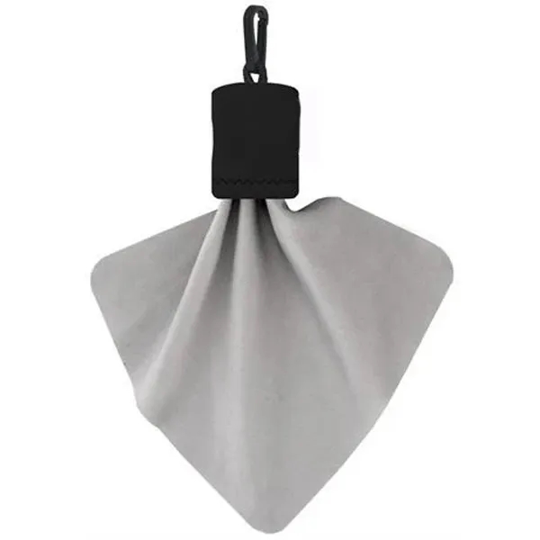 Clip-on Microfiber Lens Cloth Carry Pouch 2