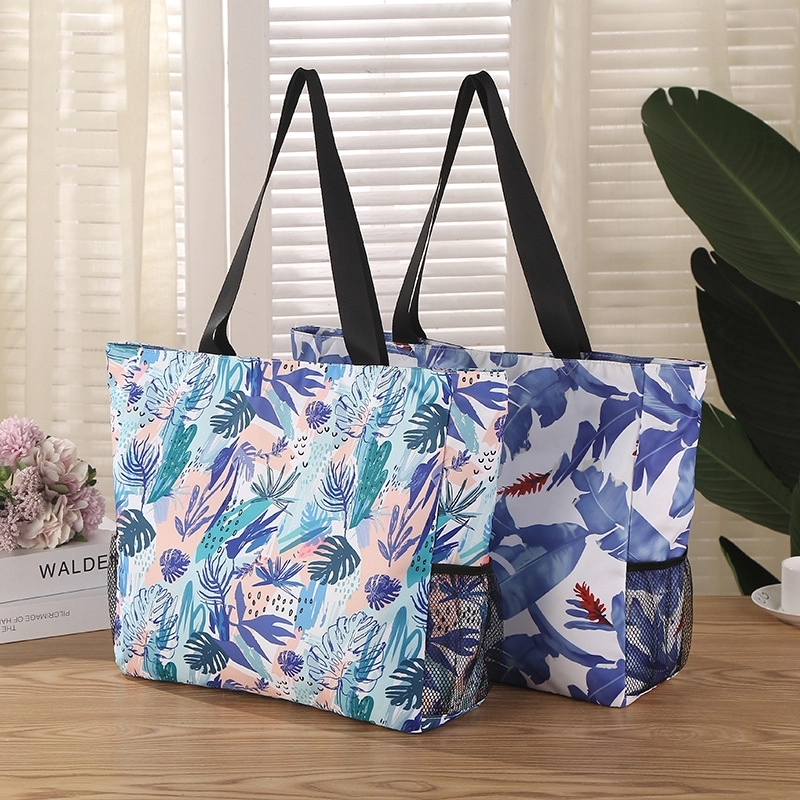 Travel beach tote bag, custom tote bag with logo imprint 13
