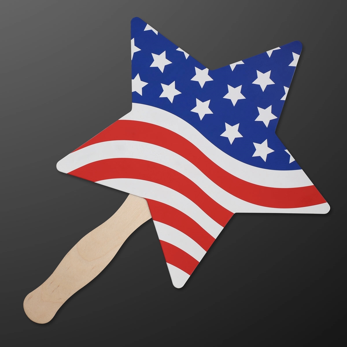 American Flag Star Hand Fan (Non-Light Up) 2