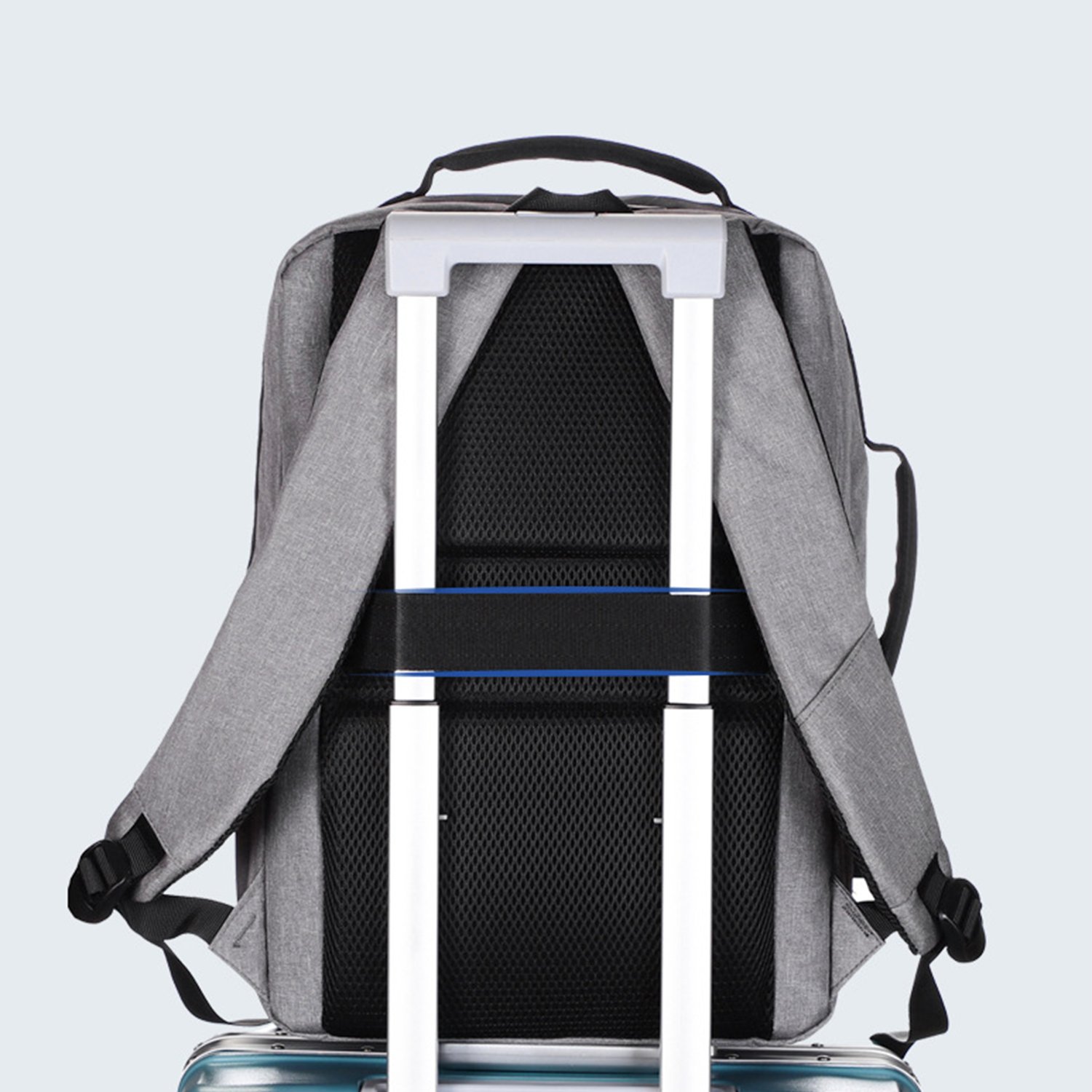 Business Slim Durable Travel Backpack With USB Charging Port 4