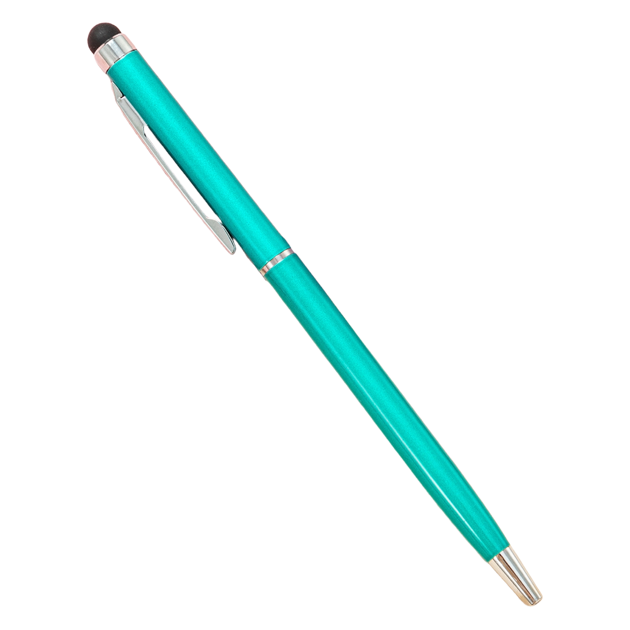 Twist Action Metal Ballpoint Pen W/ Stylus 3