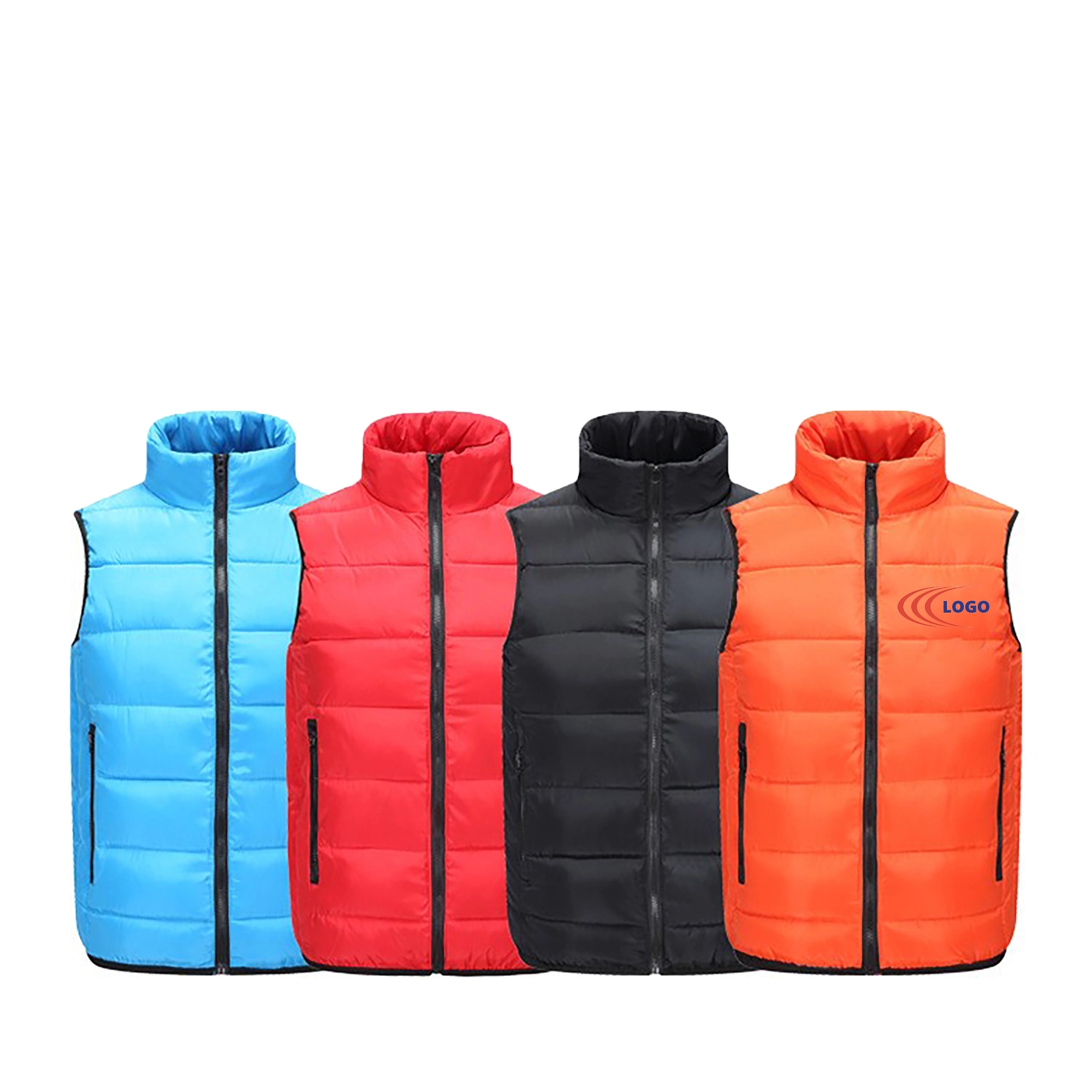 Stand Collar Cotton Vest