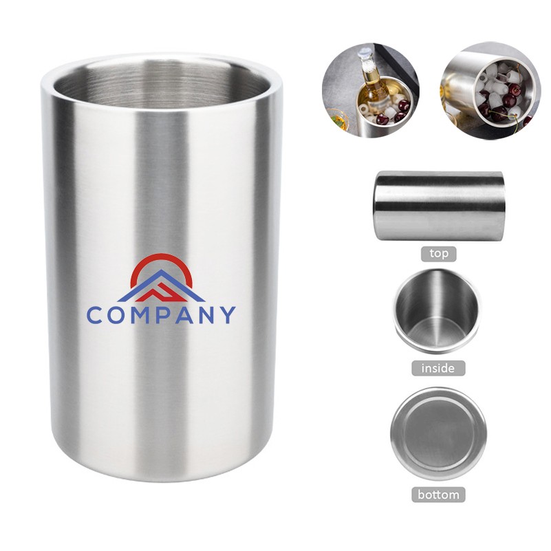 Insulated Wine and Beer Cooler Bucket, custom cooler bag with logo imprint 4