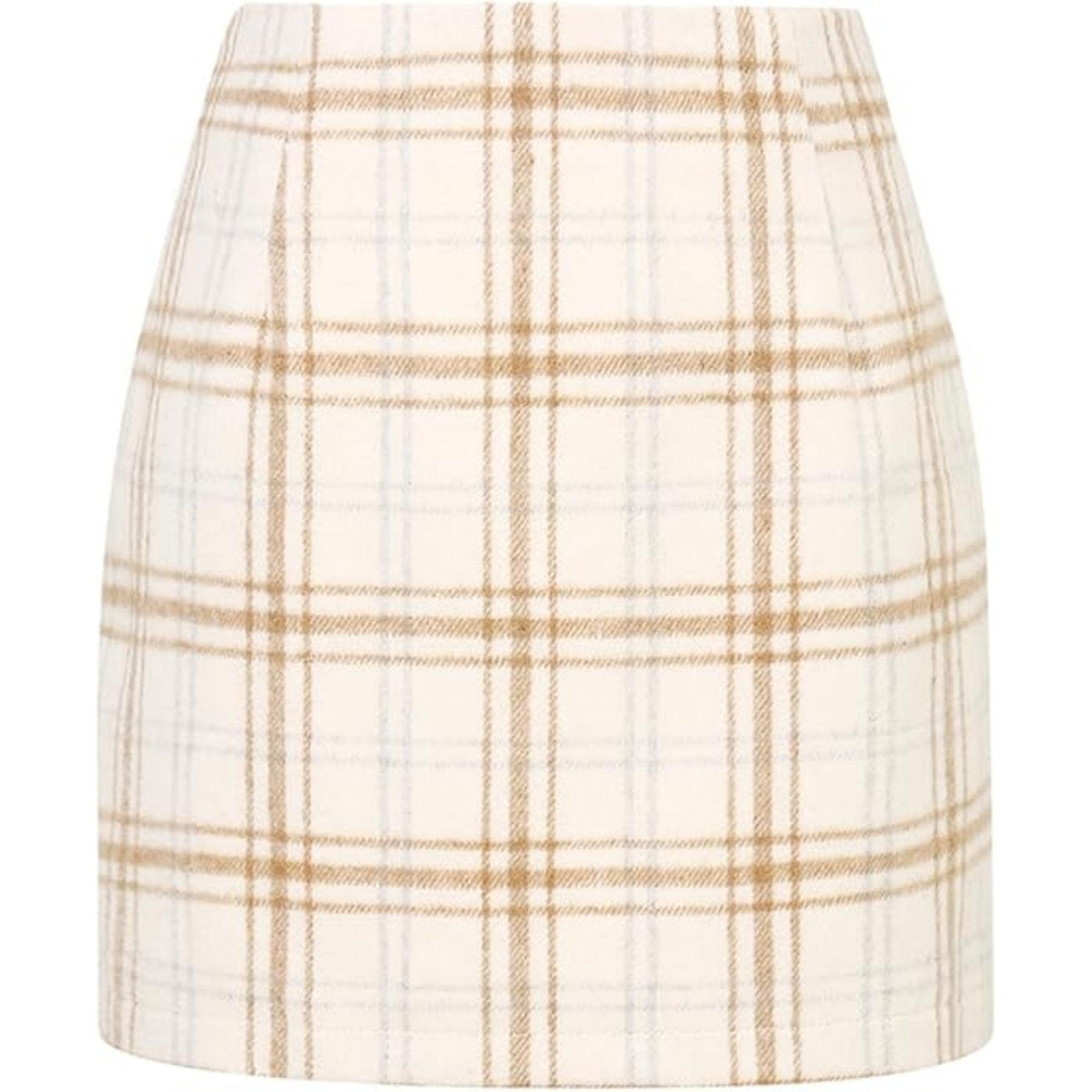 Womens Wool Plaid Mini Skirt 23