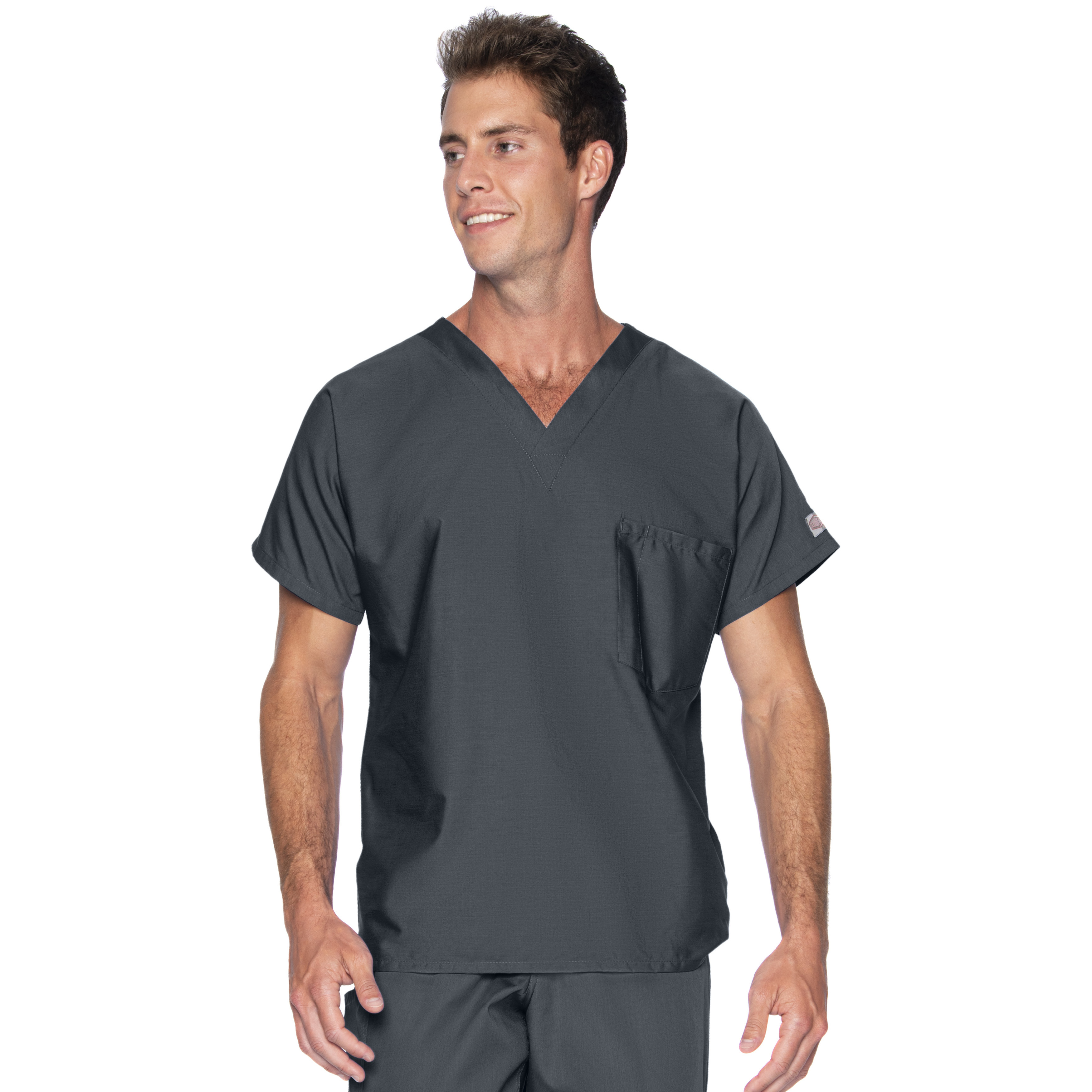 Landau - ScrubZone - Unisex One-Pocket Dolman Sleeve Tuckable V-Neck Top 34