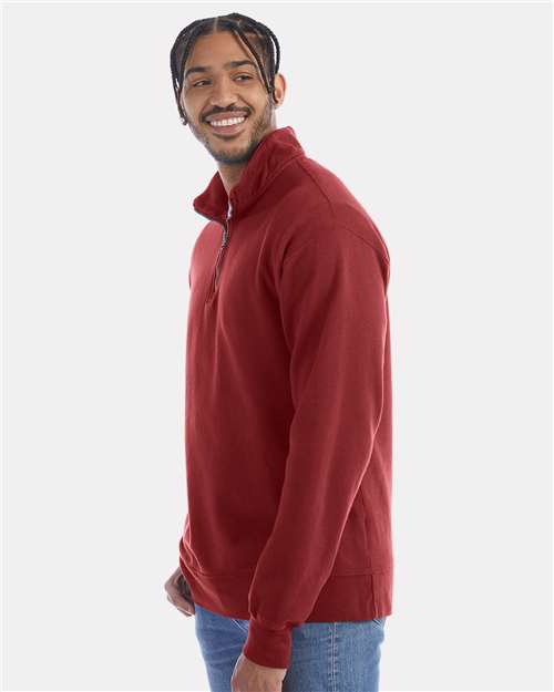 Unisex Garment-Dyed Quarter-Zip Sweatshirt - GDH425 35