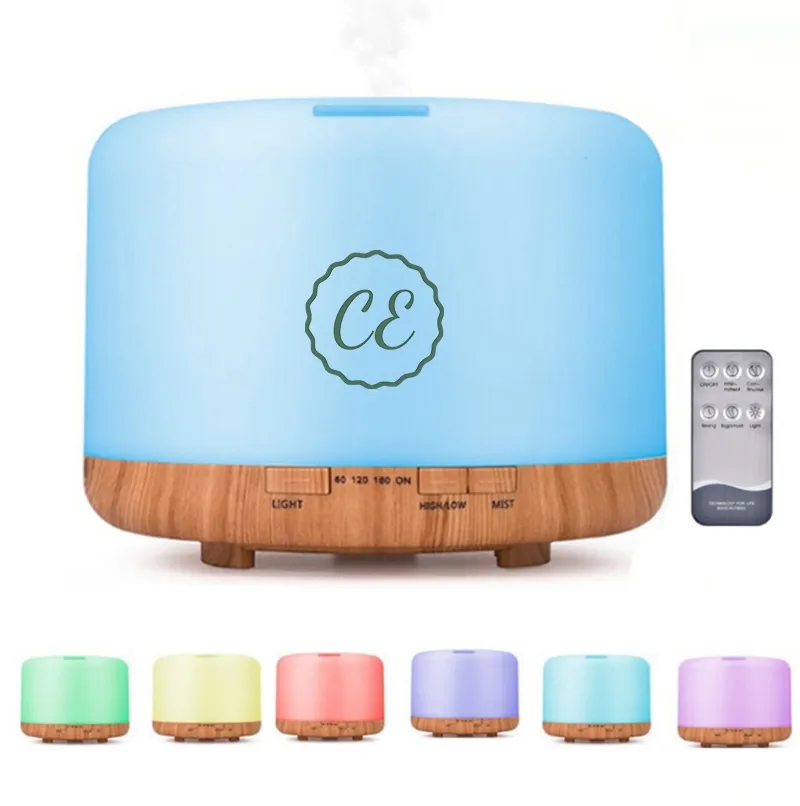 Wood Grain base Oil Aroma Diffuser with Remote Control 2