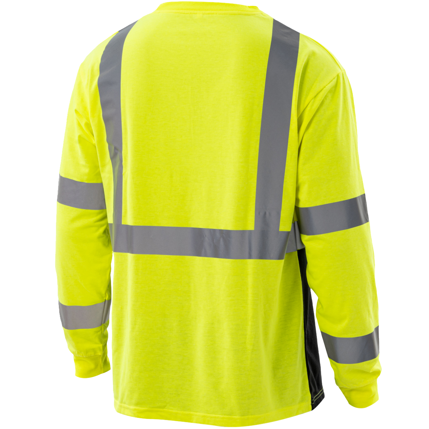 5 oz. Poly-Cotton Class 3 Color Block Reflective Tape Safety T-Shirt with Pocket 6