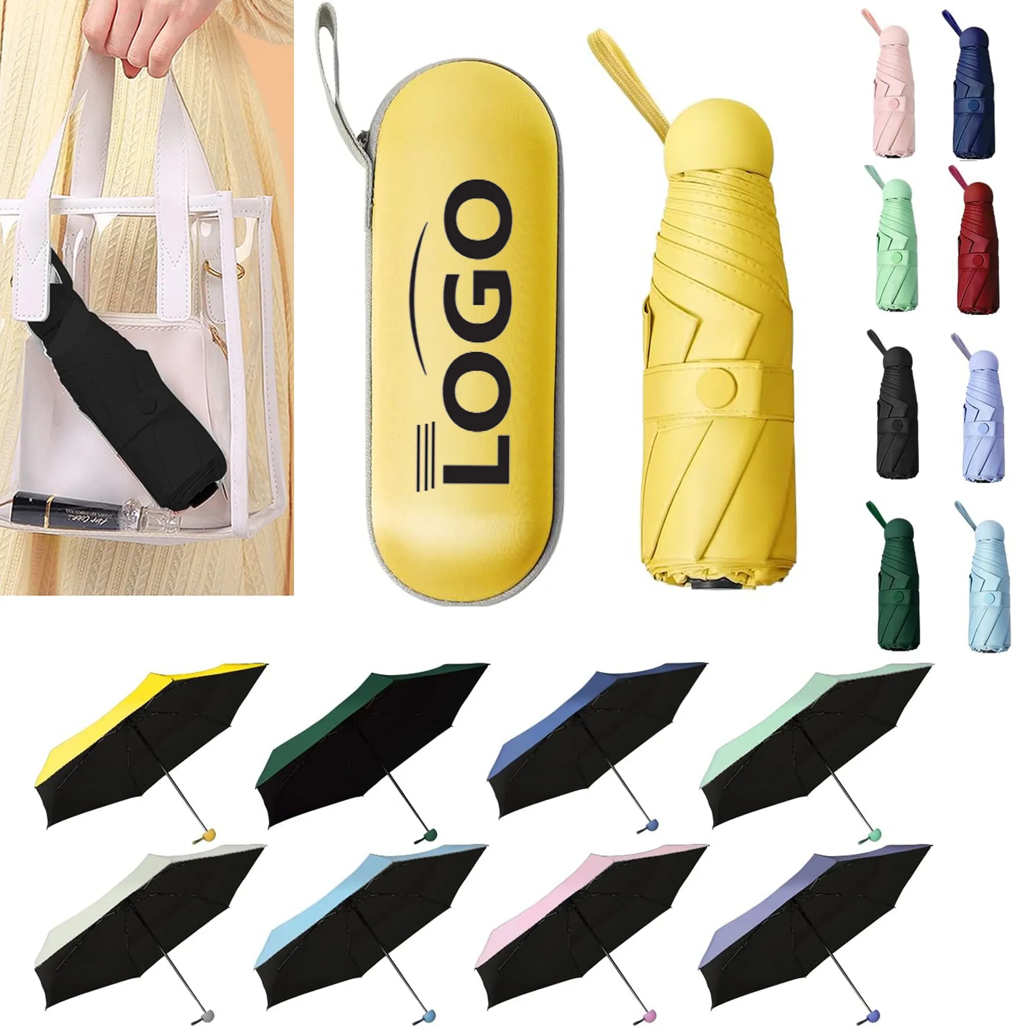 Mini Capsule Folding Sun Umbrella 2