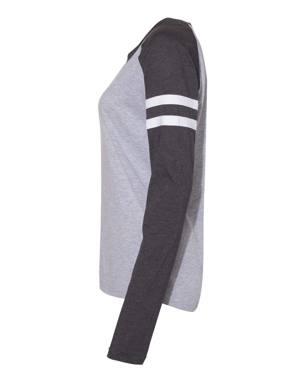 Women's Fine Jersey Mash Up Long Sleeve T-Shirt - 3534 12