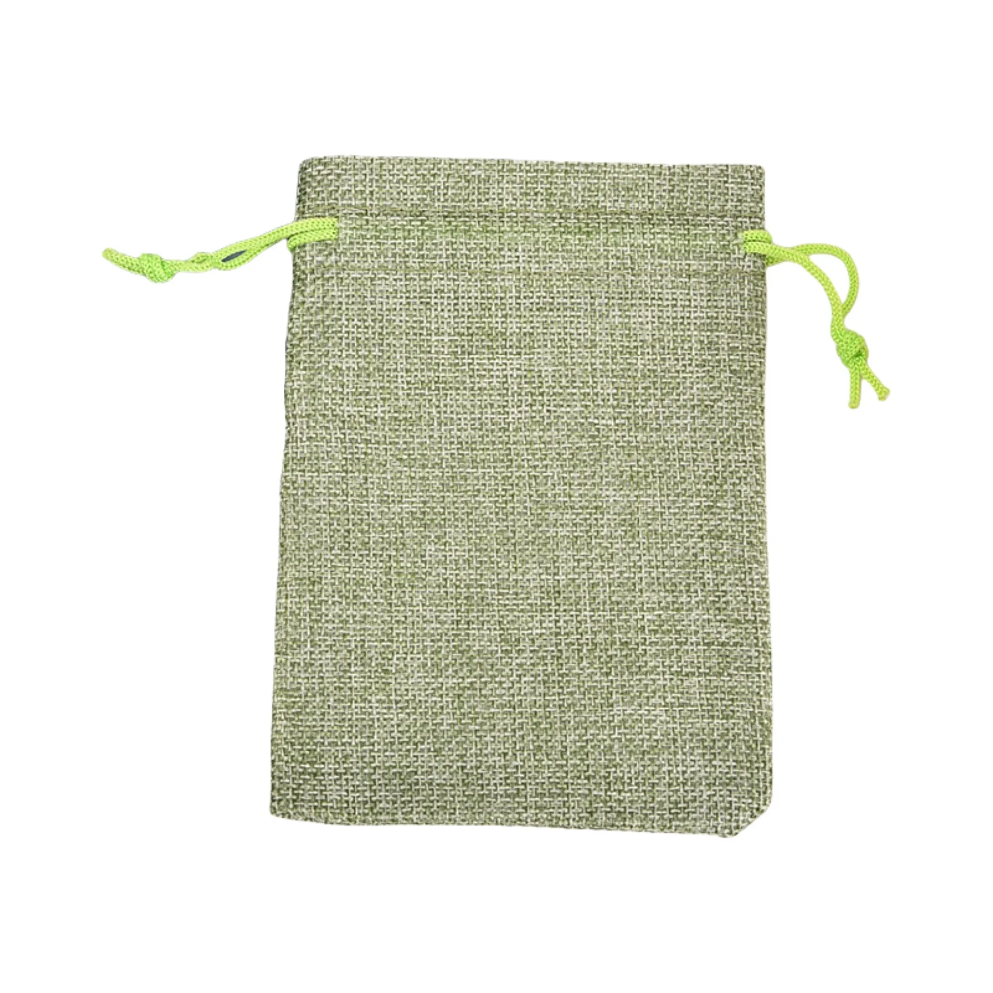Linen Vintage Drawstring Pocket Gift Bag 8