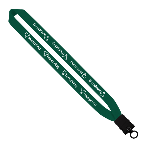 1" Cotton Lanyard with Plastic Snap-Buckle Release & O-Ring 29