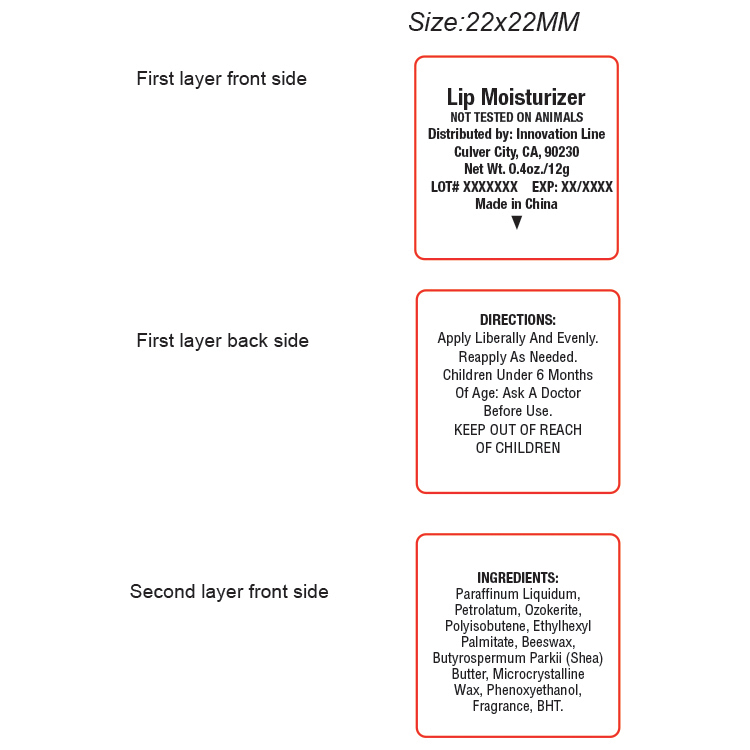 "Sofia" Cube Shaped Vanilla Scented Lip Moisturizer 23