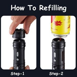 Alloy 4 In 1 Lighter With Flashlight Dual Electric Arc Jet Fire 24