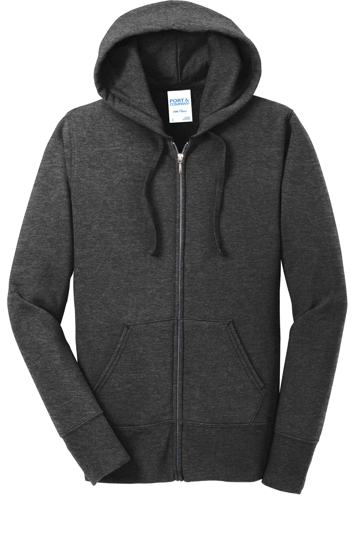 Port & Company® Women's Core Fleece Full-Zip Hooded Sweatshirt 20