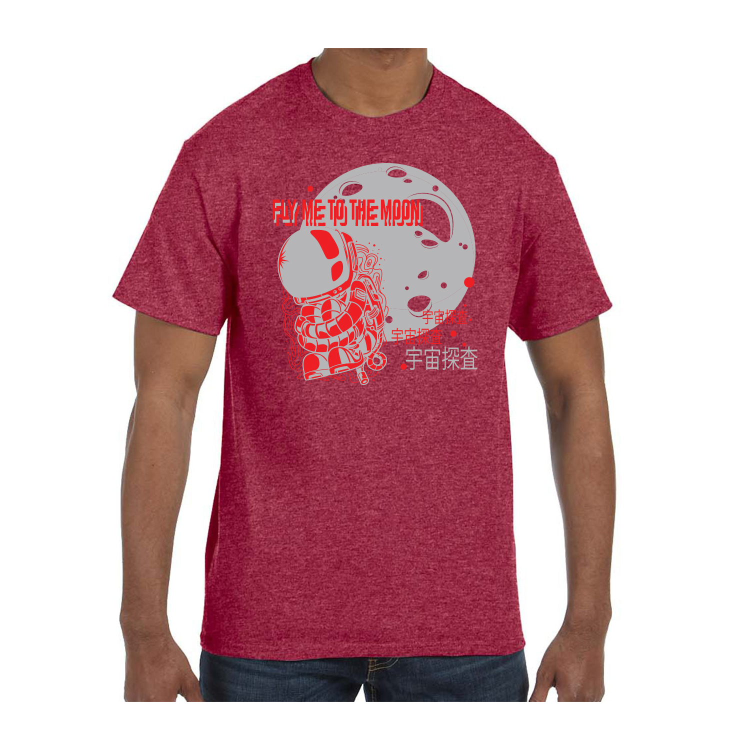 Gildan™ 5.3 oz Cotton Pre-Shrunk T-Shirt (2 Color Imprint) 14