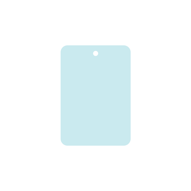 Promo Tag Card Stock 12 pt 01 - 15 sq in White (Stock Shape #) Digital Print 13