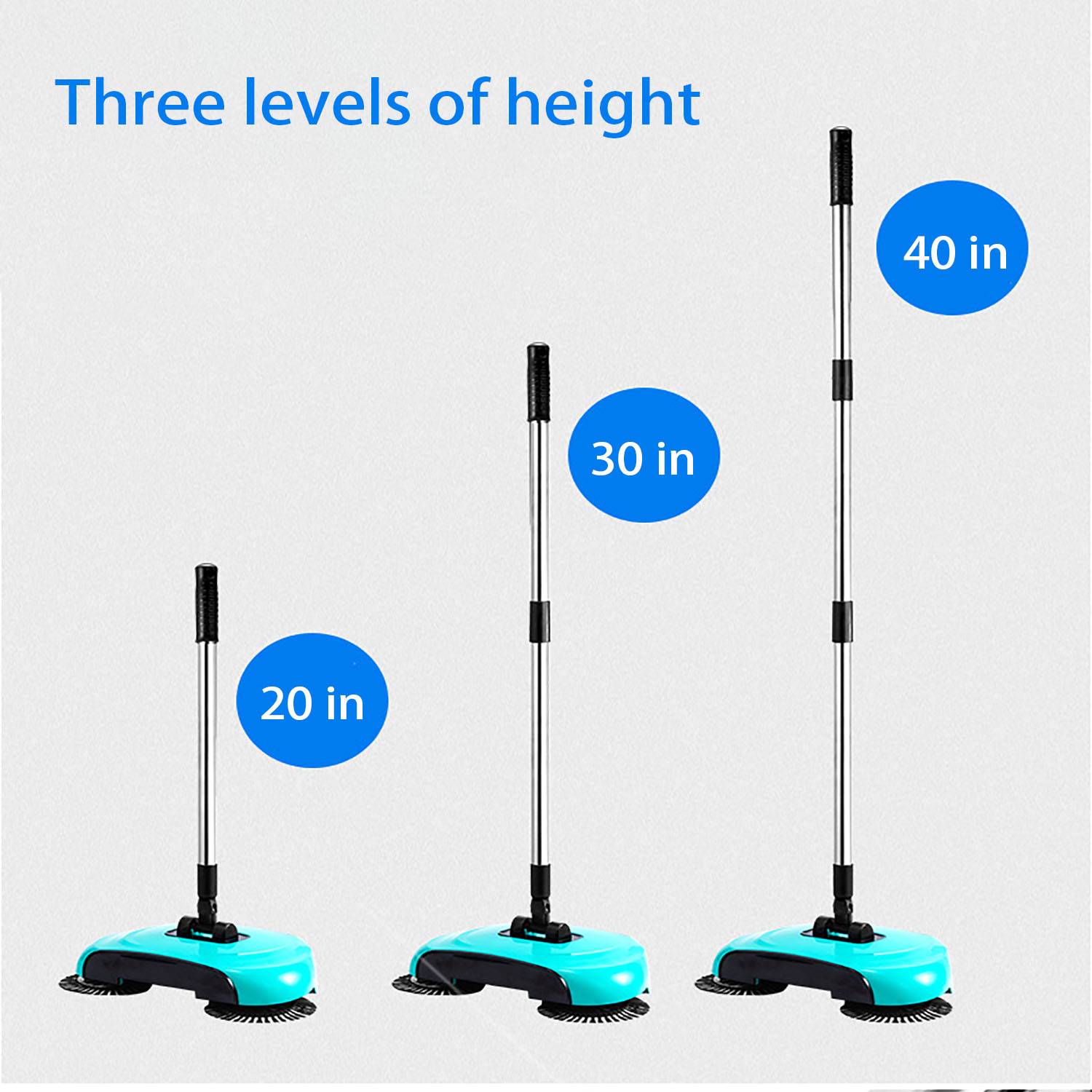 Household Hand Push Rotary Broom Dustpan Sweeper 1