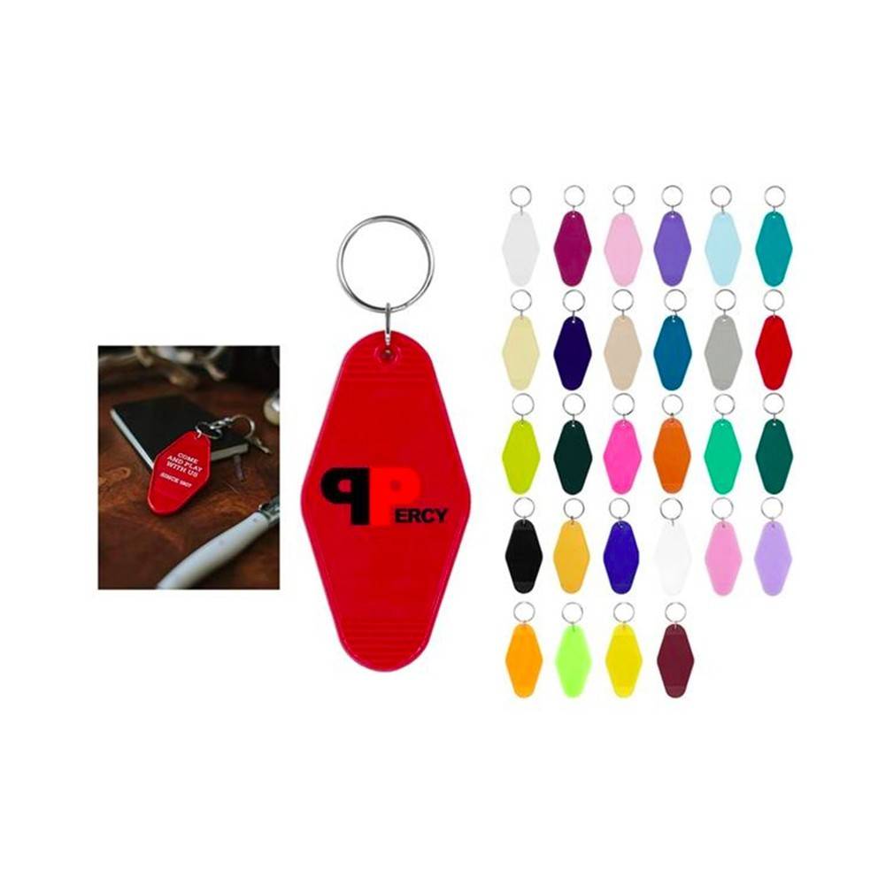 Plastic Hotel Keychain / Motel Key Tag 2