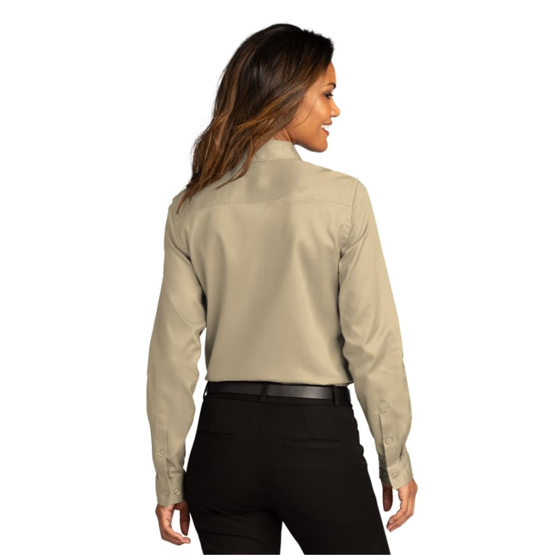 Port Authority Ladies Long Sleeve SuperPro React Twill Shirt. 7