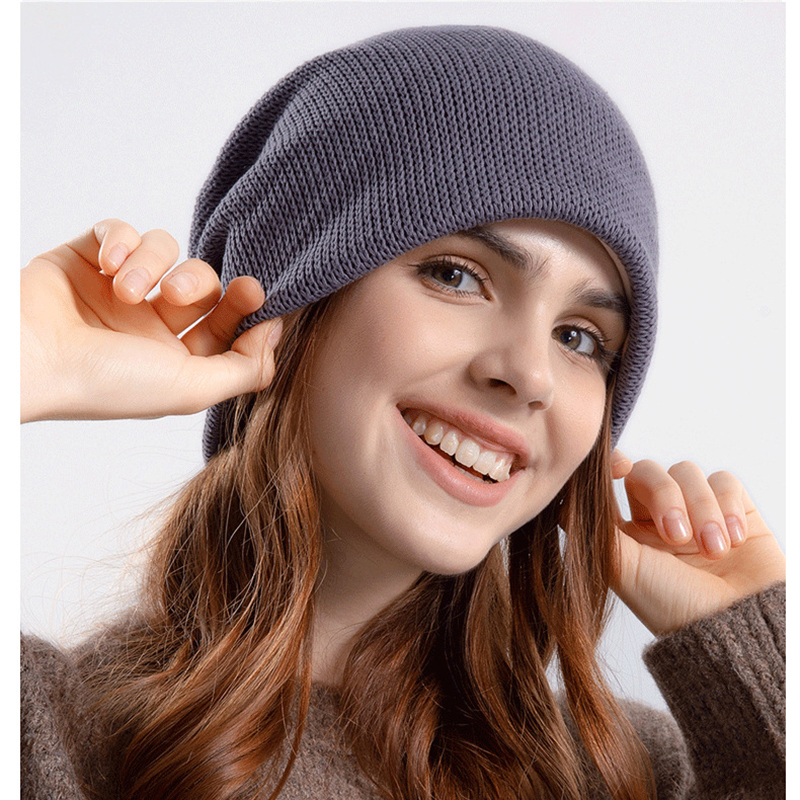 Winter Knit Beanie Hat Watch Cap for Women 17