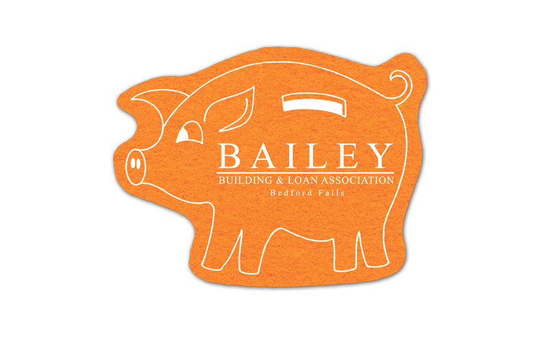 Piggy Bank Shammy Coaster