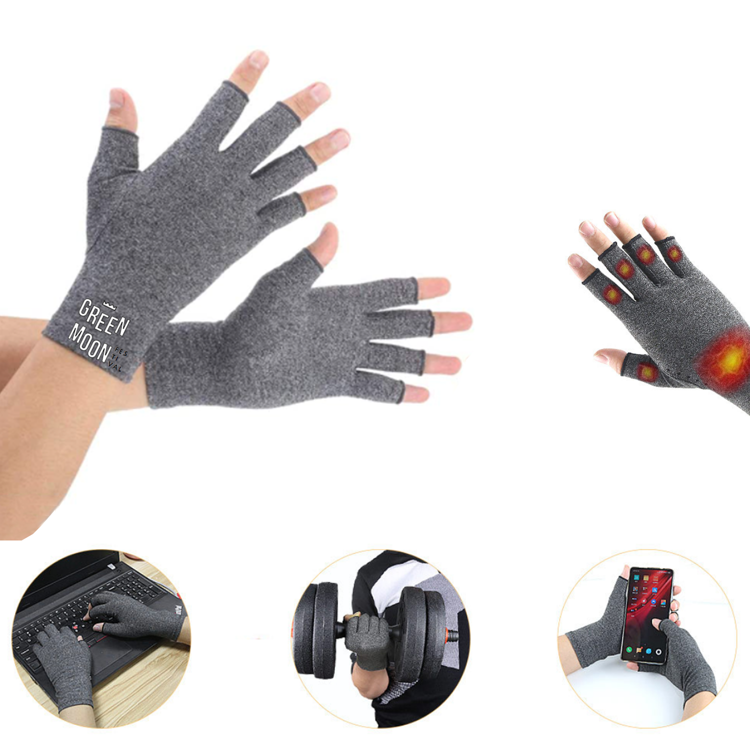 Compression Arthritis Gloves Wrist Support 1