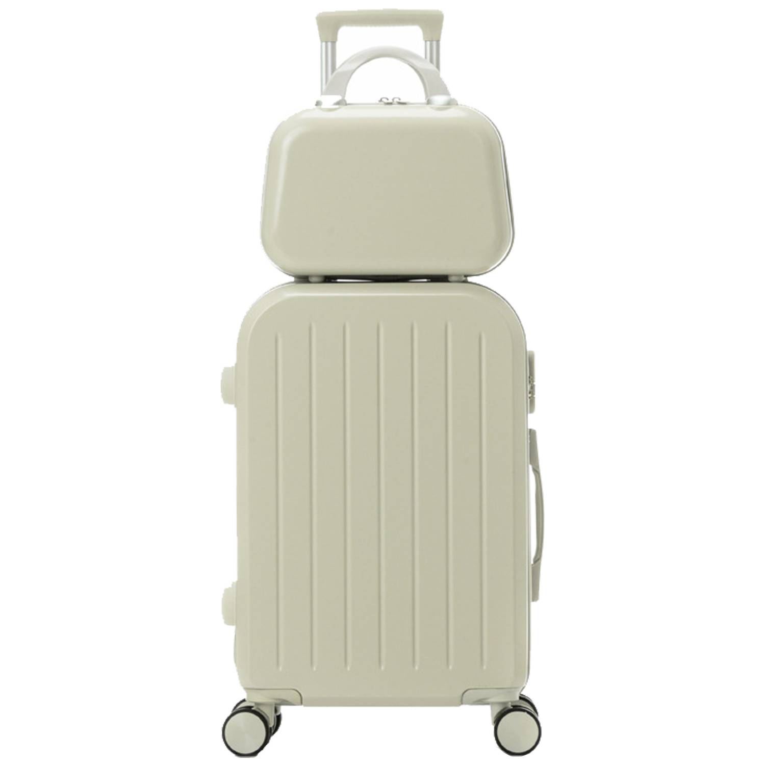 Hardshell Travel Trolley Case w/ Cup Holder & USB Port 3