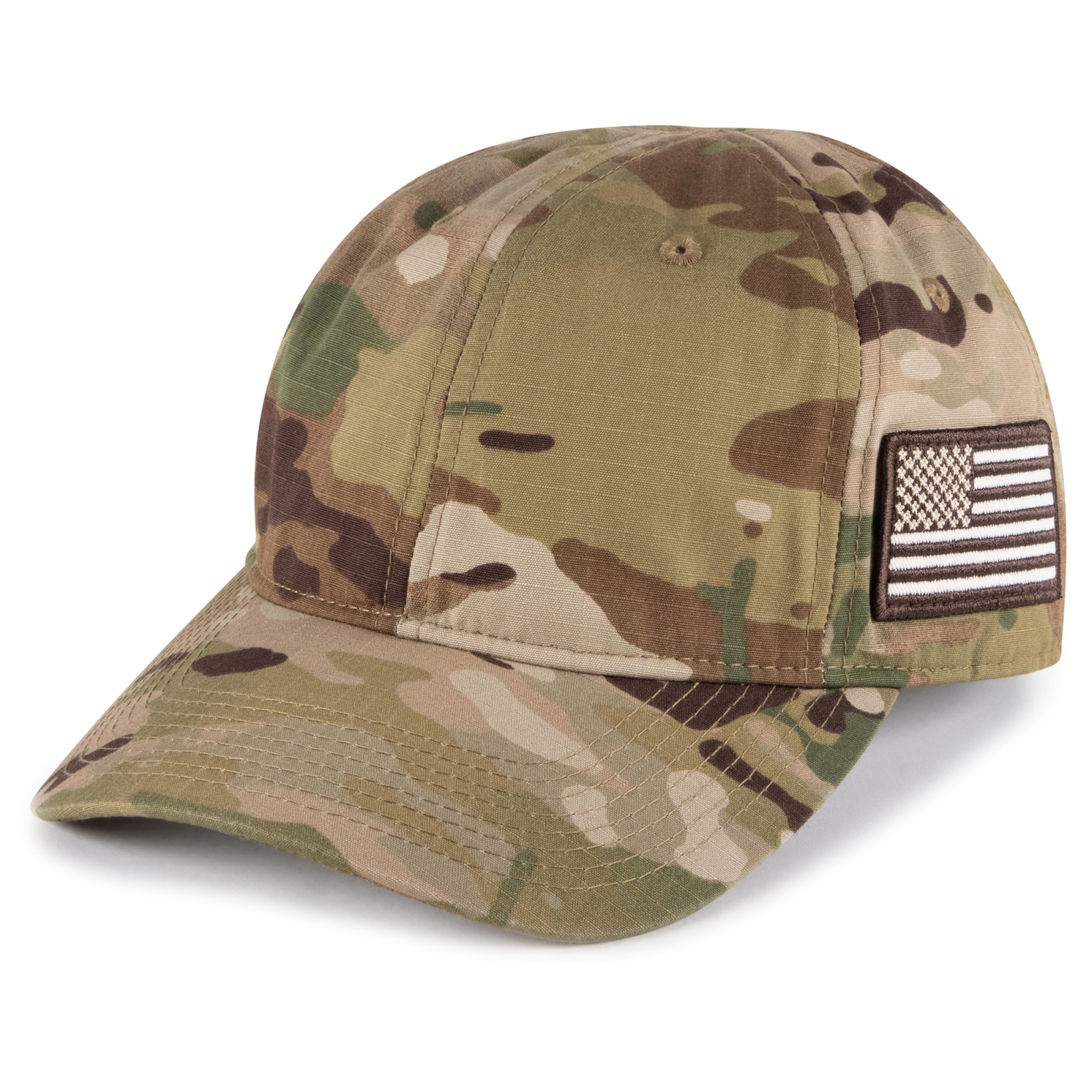 Tactical Multicam Cap w/Flag 2
