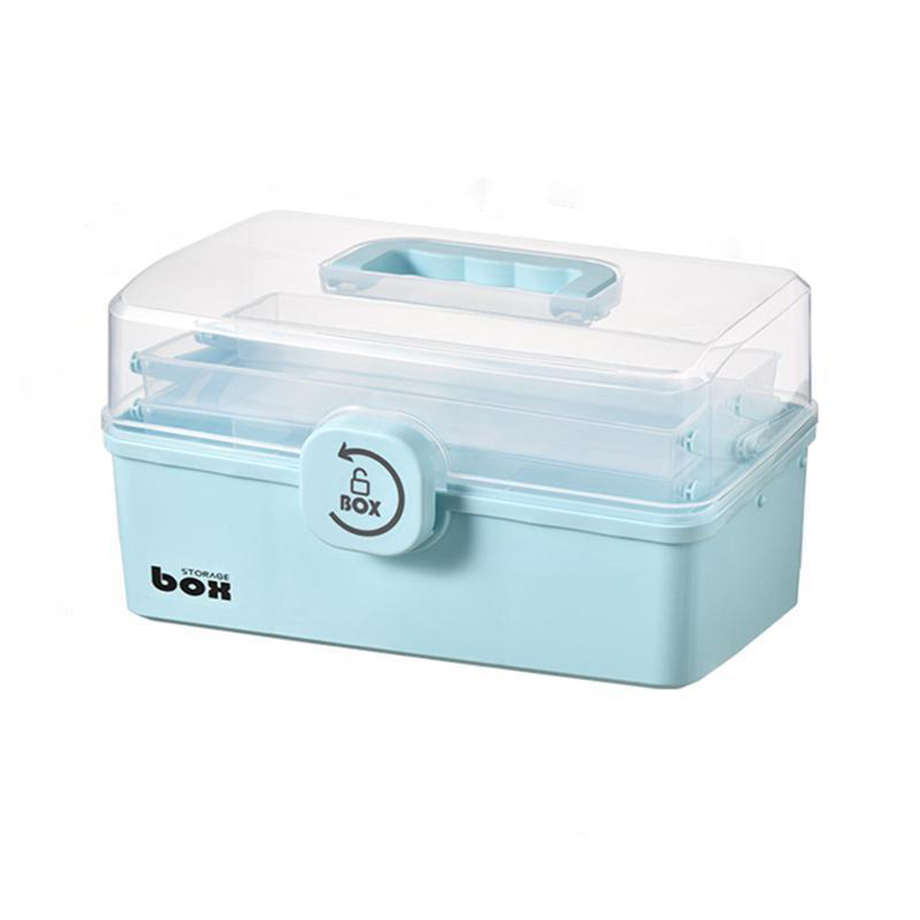 3-Tier Plastic First Aid Kit with Carry Handle 1