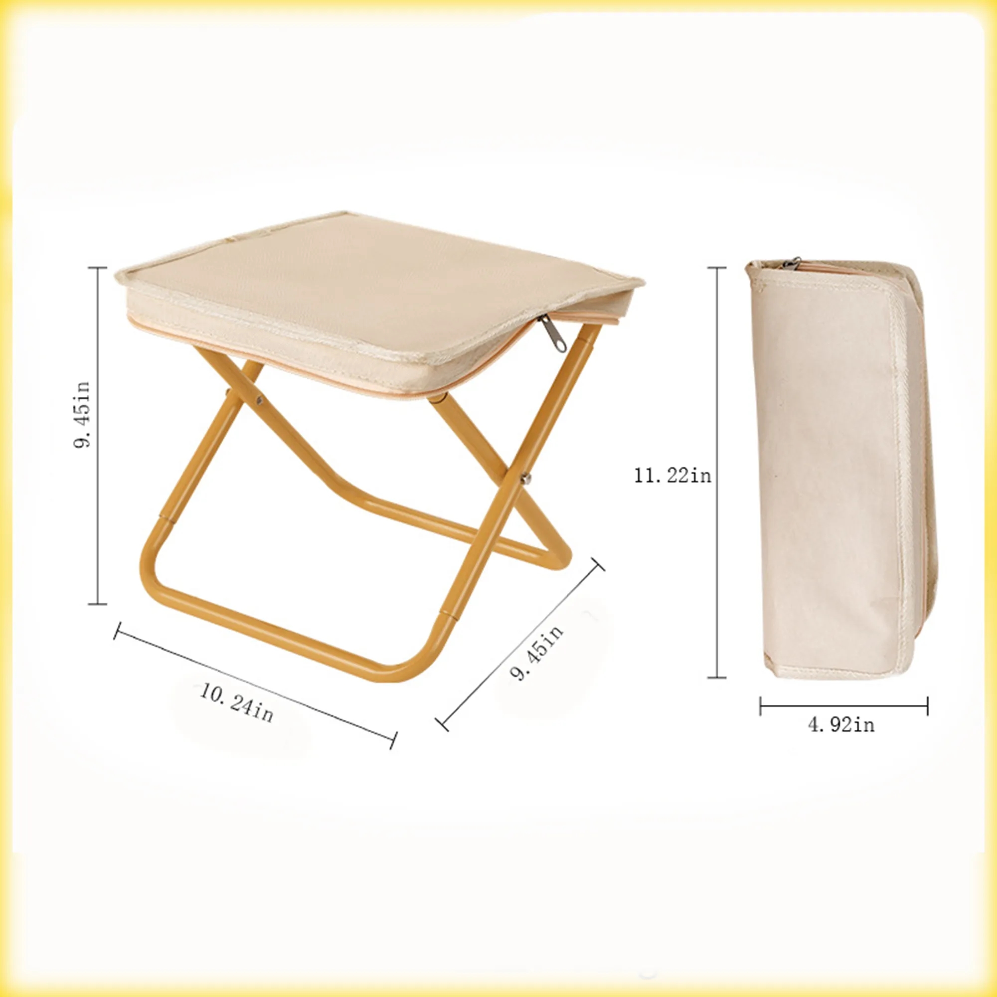 Zipper Pouch Outdoor Folding Stool Customizable 4