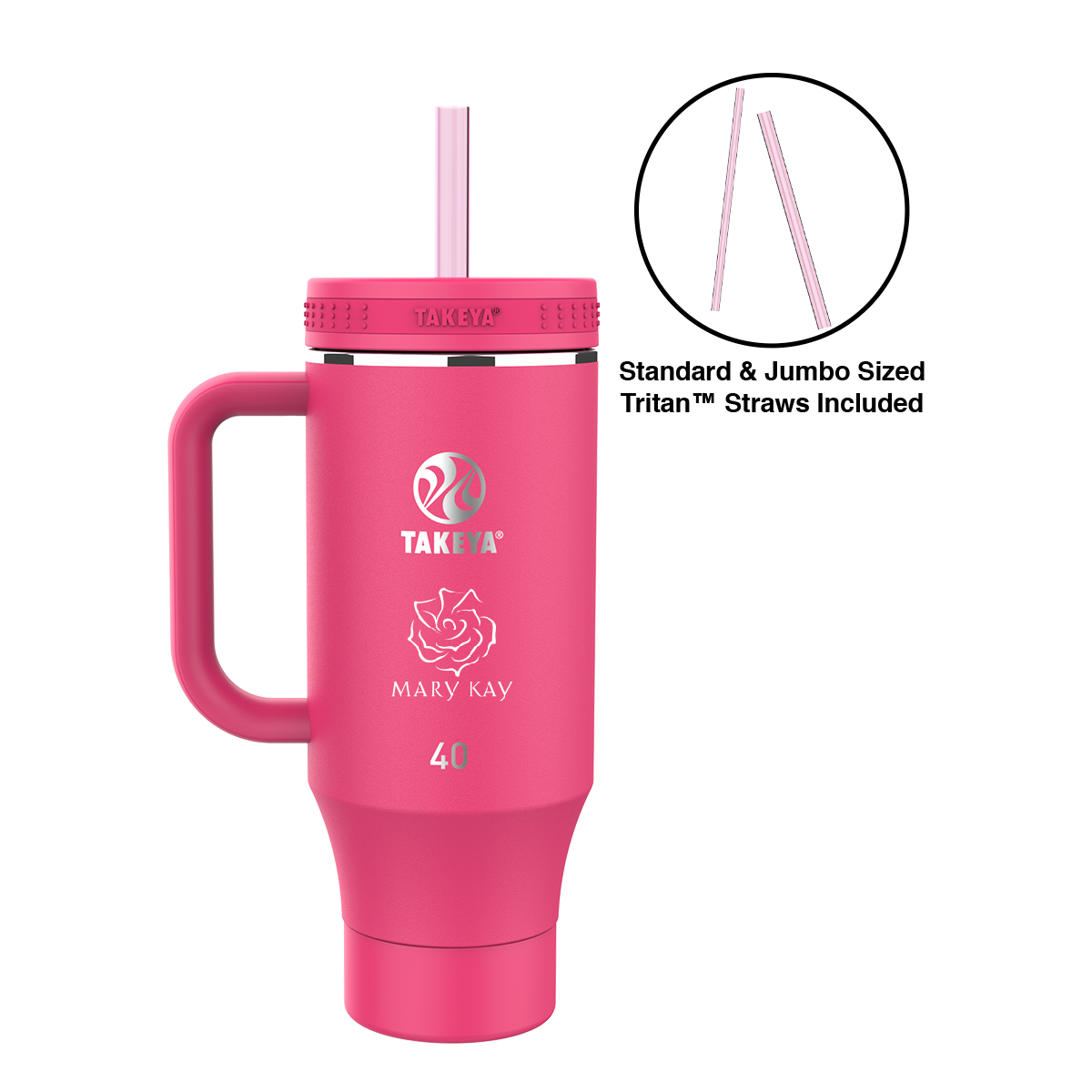 Takeya® 40 oz. Straw Tumbler with Handle 14