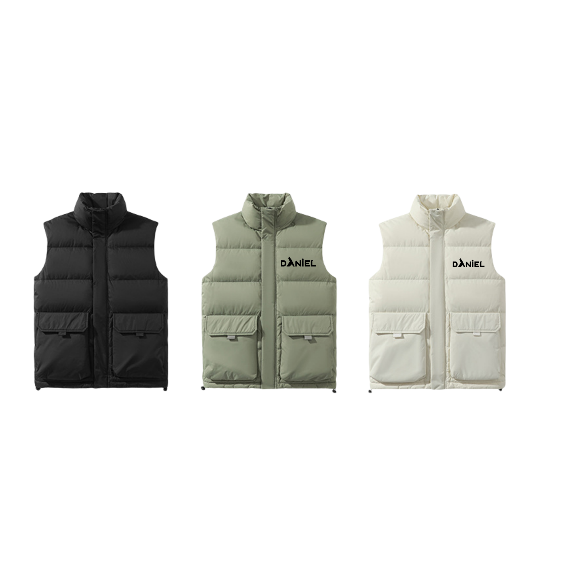 90% White Duck Down Filled Vest 2