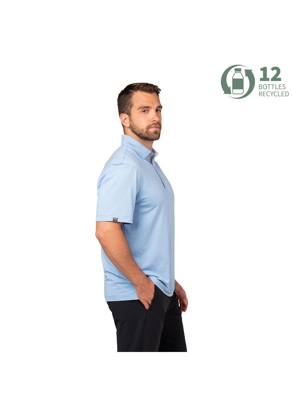 Storm Creek Men's Optimist II Microstripe Short Sleeve Polo 2