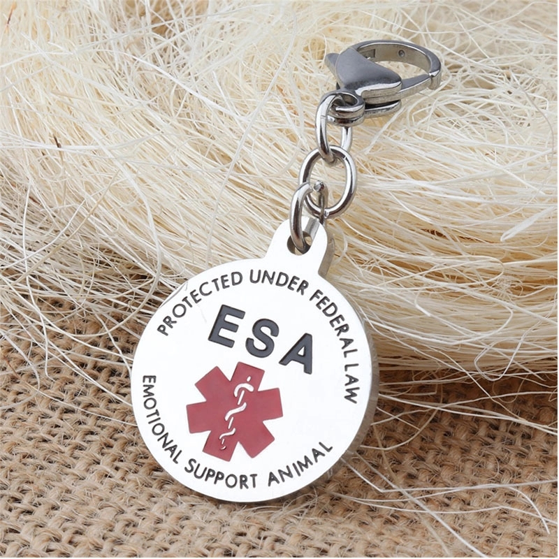 SERVICE DOG stainless steel keychain 2