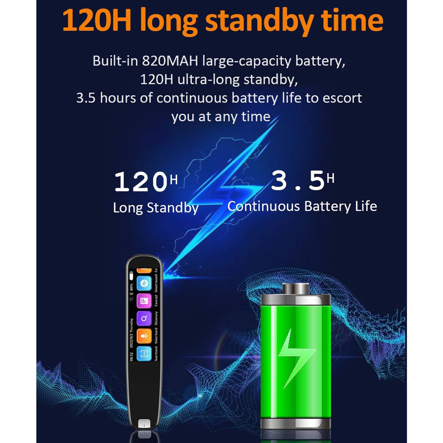 Two-Way Multilingual Scan Reader Translation Pen 8