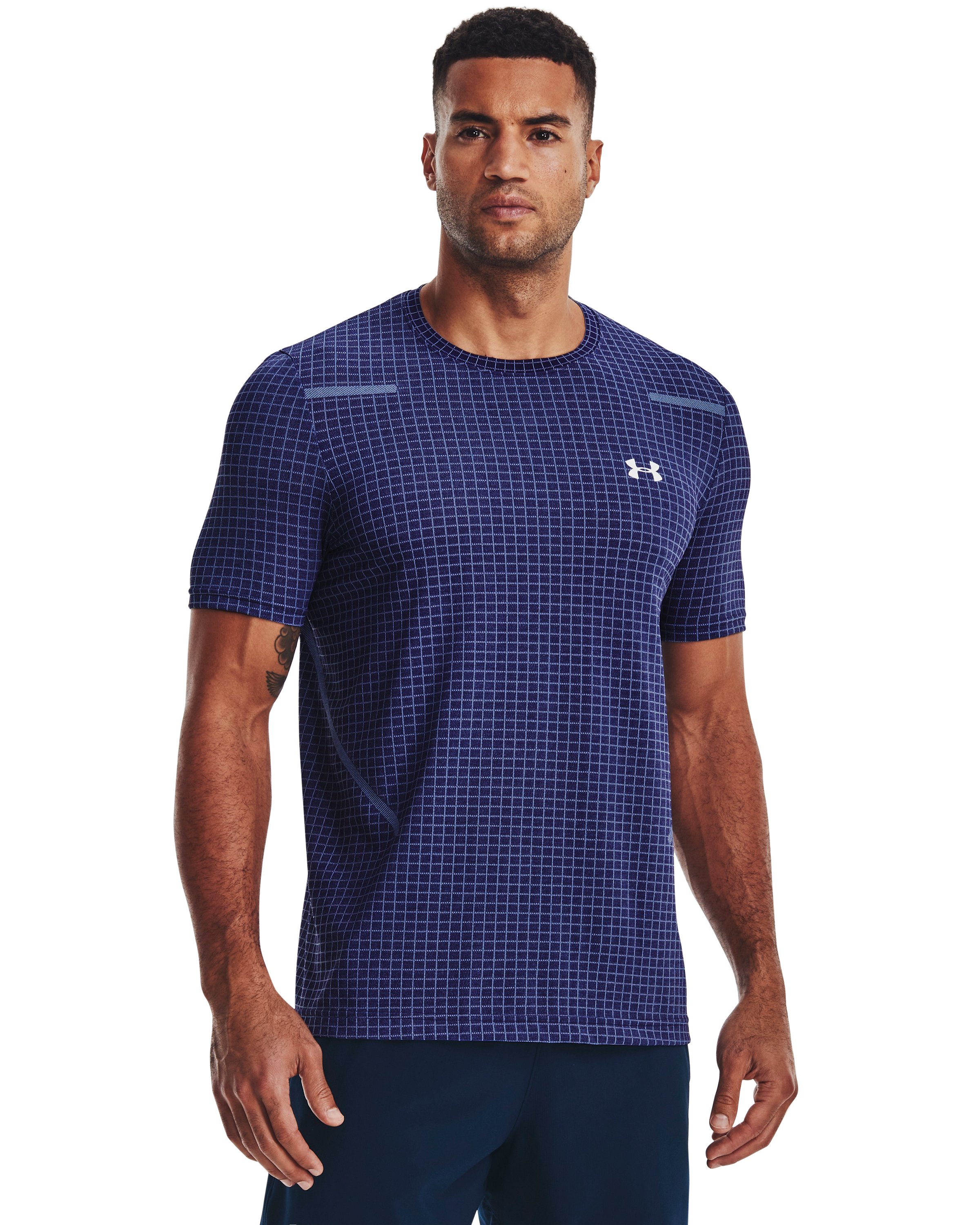UA Seamless Grid Men's Short Sleeve 6