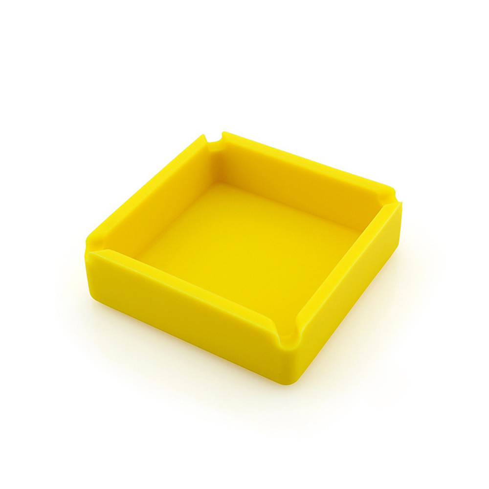 Square Thickening Silicone Ashtray 2