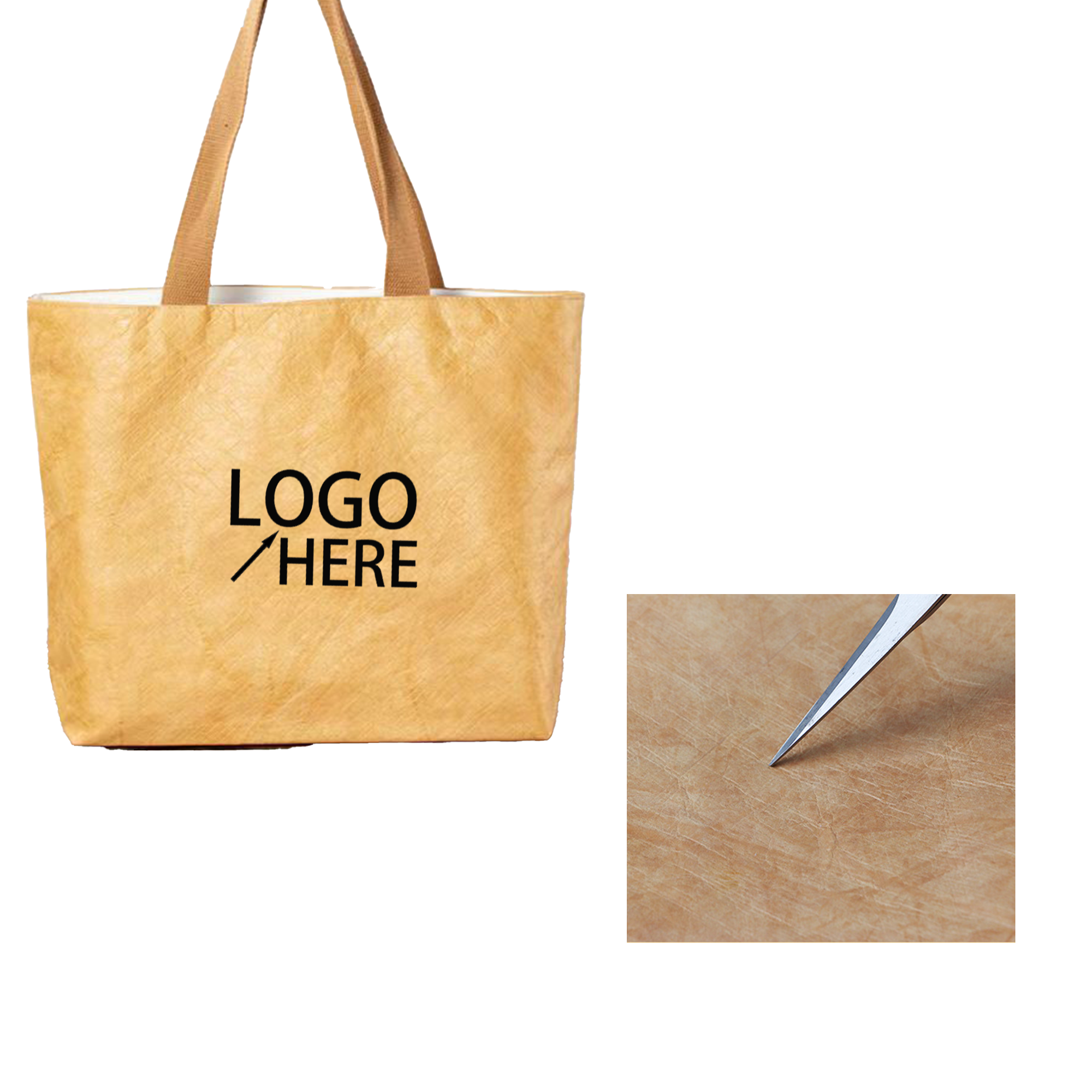 Stylish DuPont Paper Tote with Zipper 2