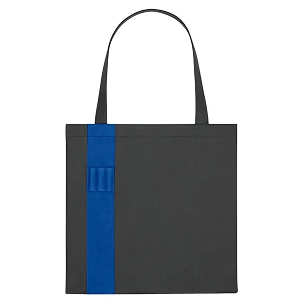 Non-Woven Colony Tote With Color Band -15x15 6