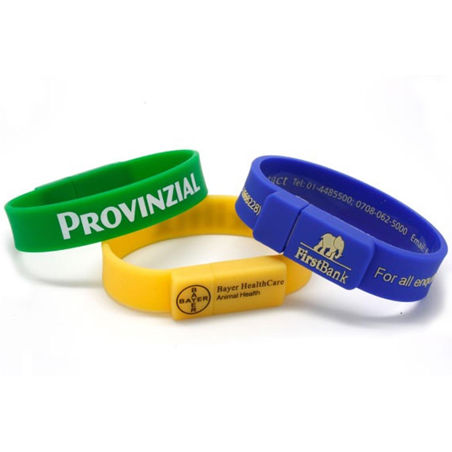 Wristband USB Flash Drives w/ Custom Logo USB Drive 2