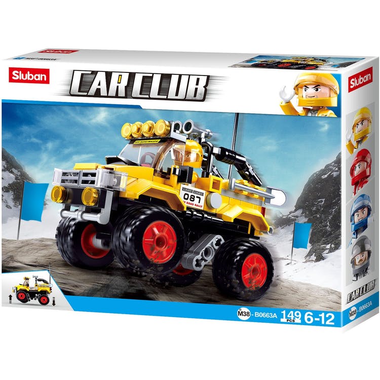 Off-Road Truck Building Brick Kits - Yellow 149 Pieces Ages 6+