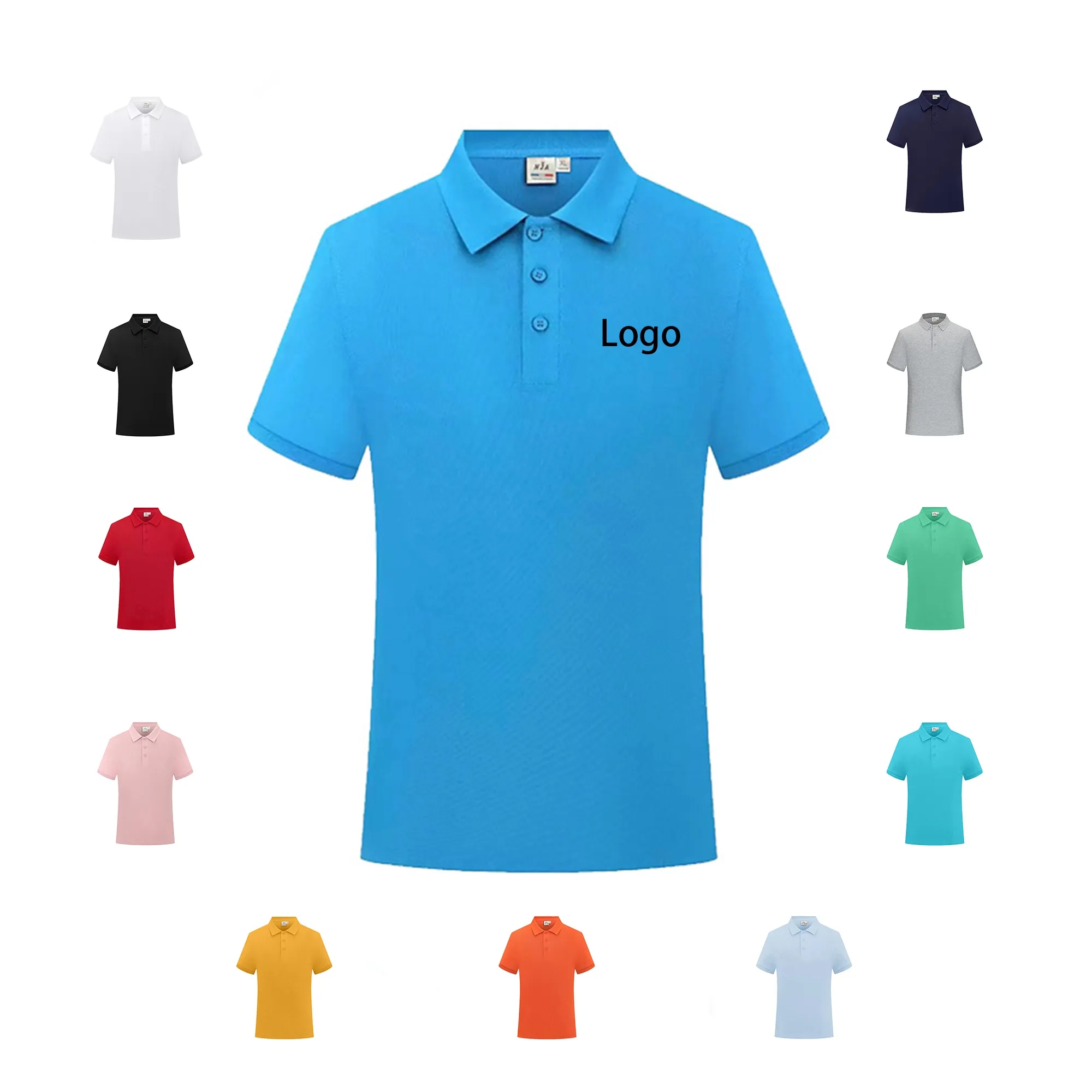 MOQ 20pcs Quick-Drying Sublimation Short-Sleeved Polo Shirt 14