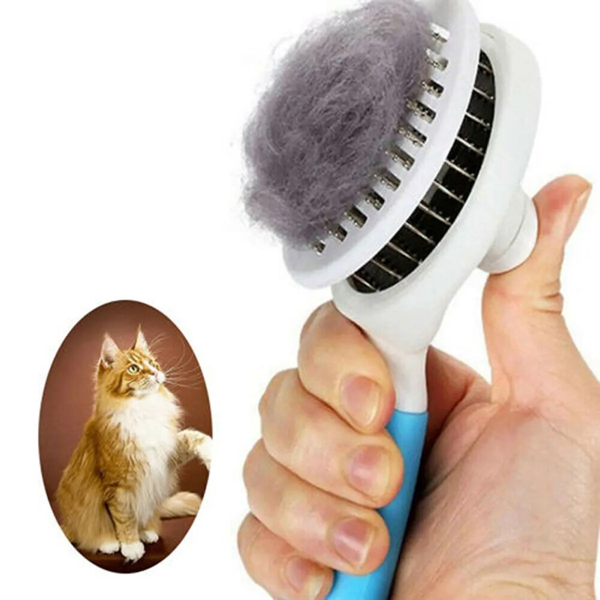 Self Cleaning Slicker Brushes for Dogs Cats Pet 1