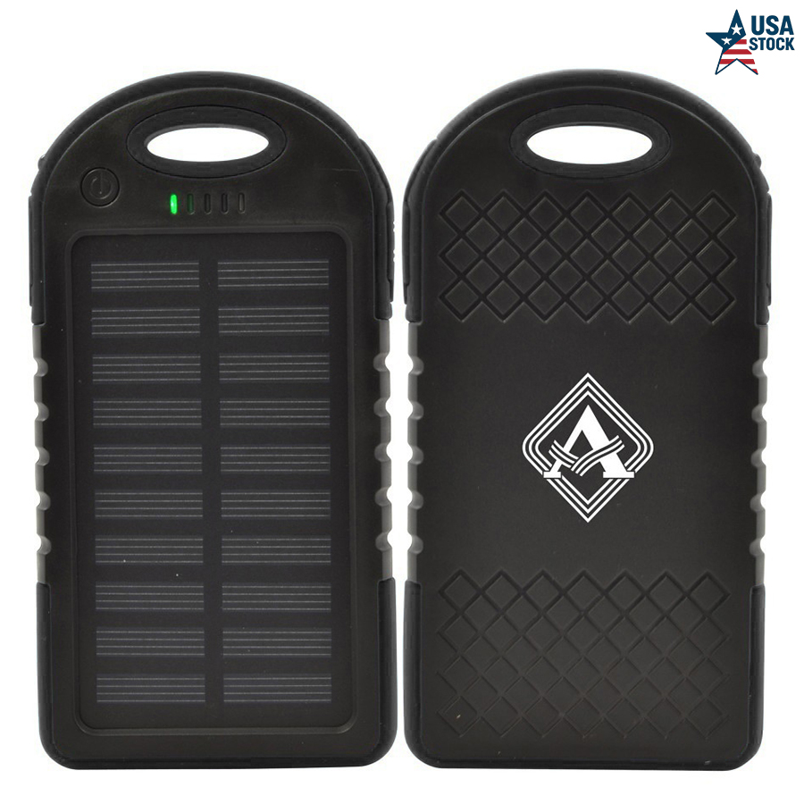 ApolloPower Rechargeable Water -Resistant Solar Power Bank 4000mAh 4