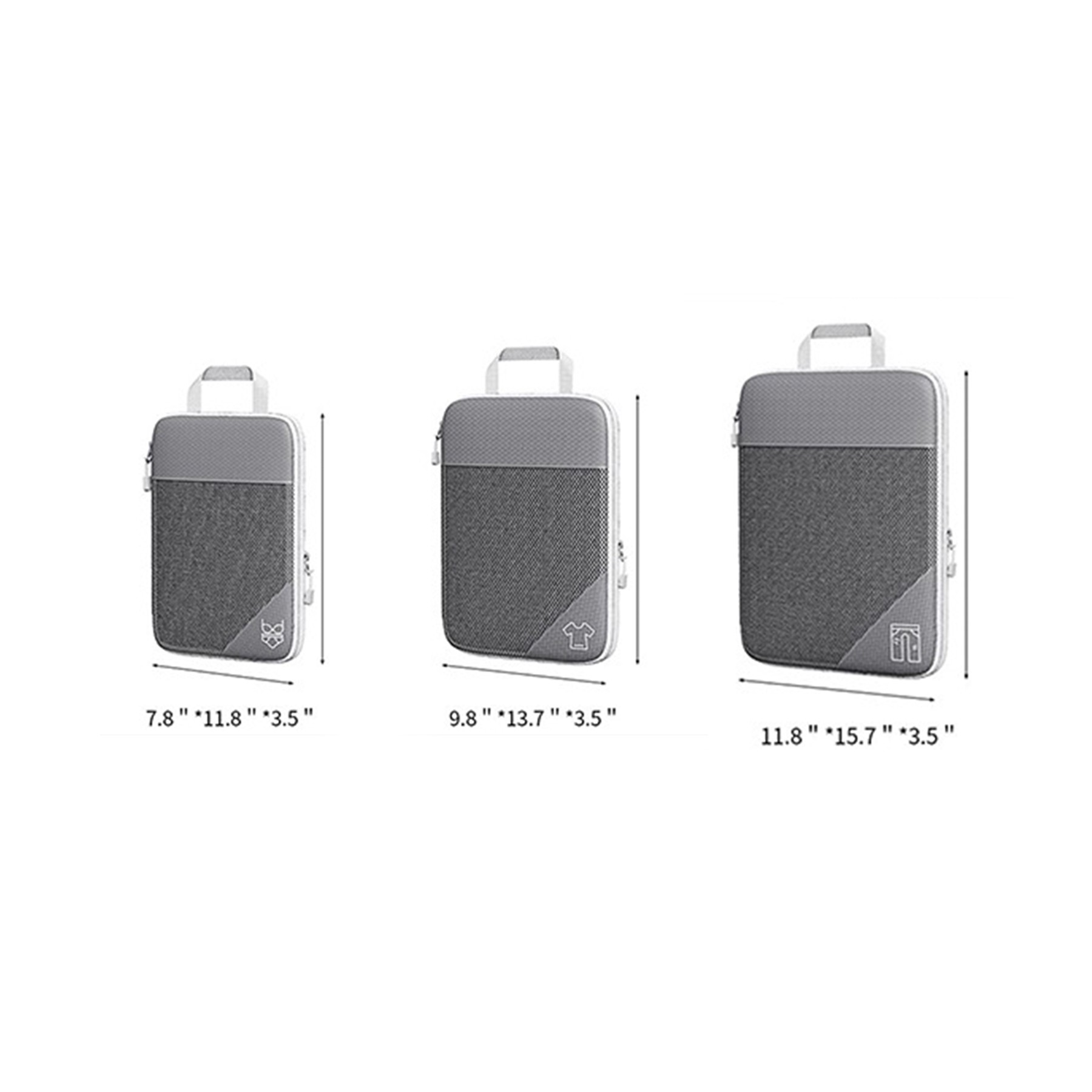 3 Pieces Compression Travel Bags 6