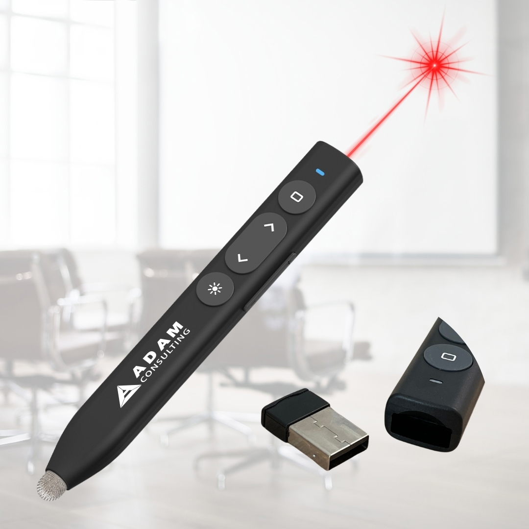 Presentation Clicker Stylus with 100m Range and Laser Pointer 4