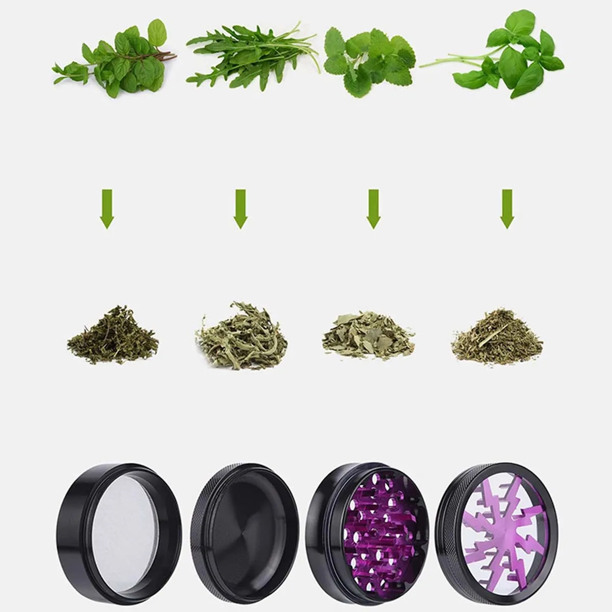 Mini Portable Aluminum Herb Grinder 6