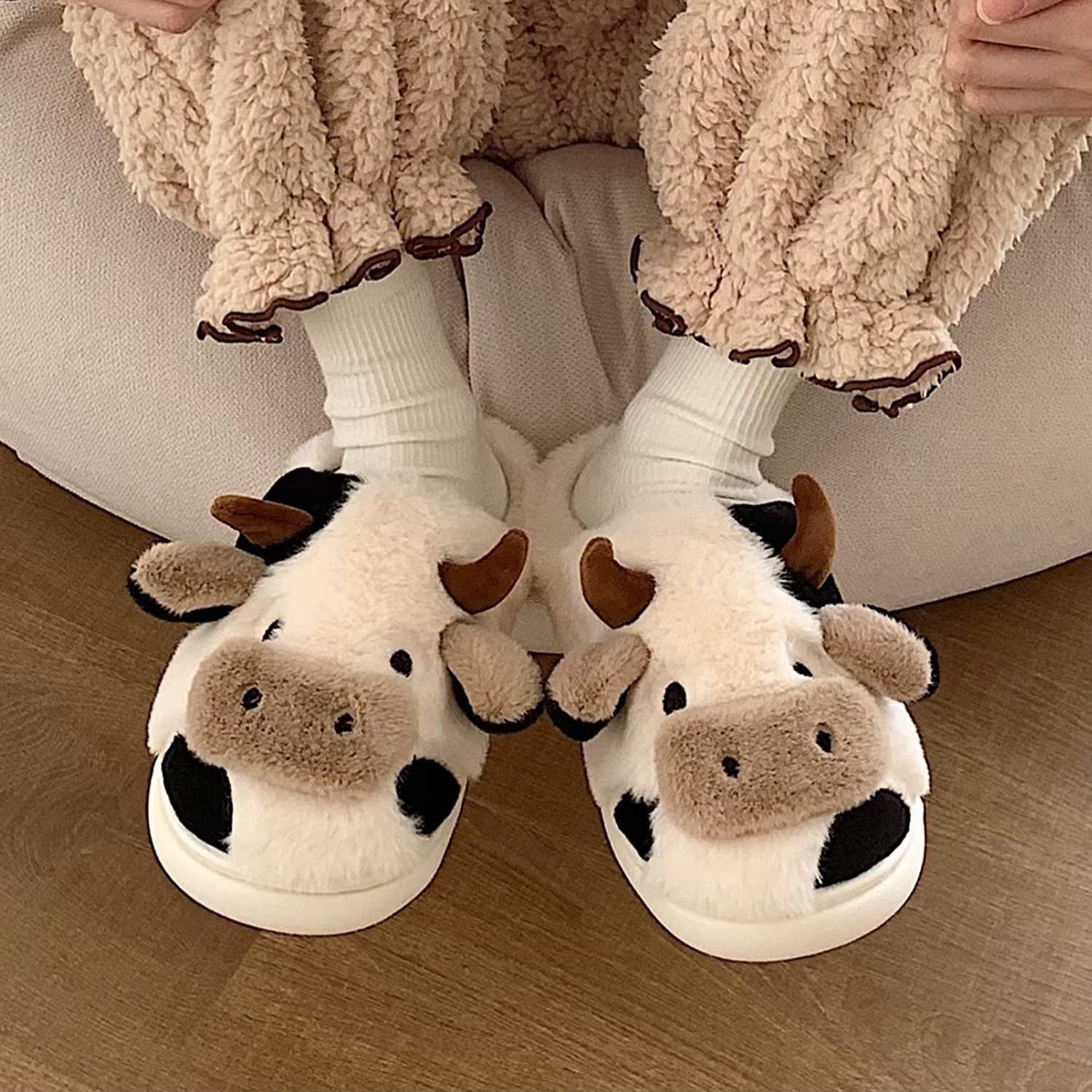 Cartoon Cow Cotton Slippers 6