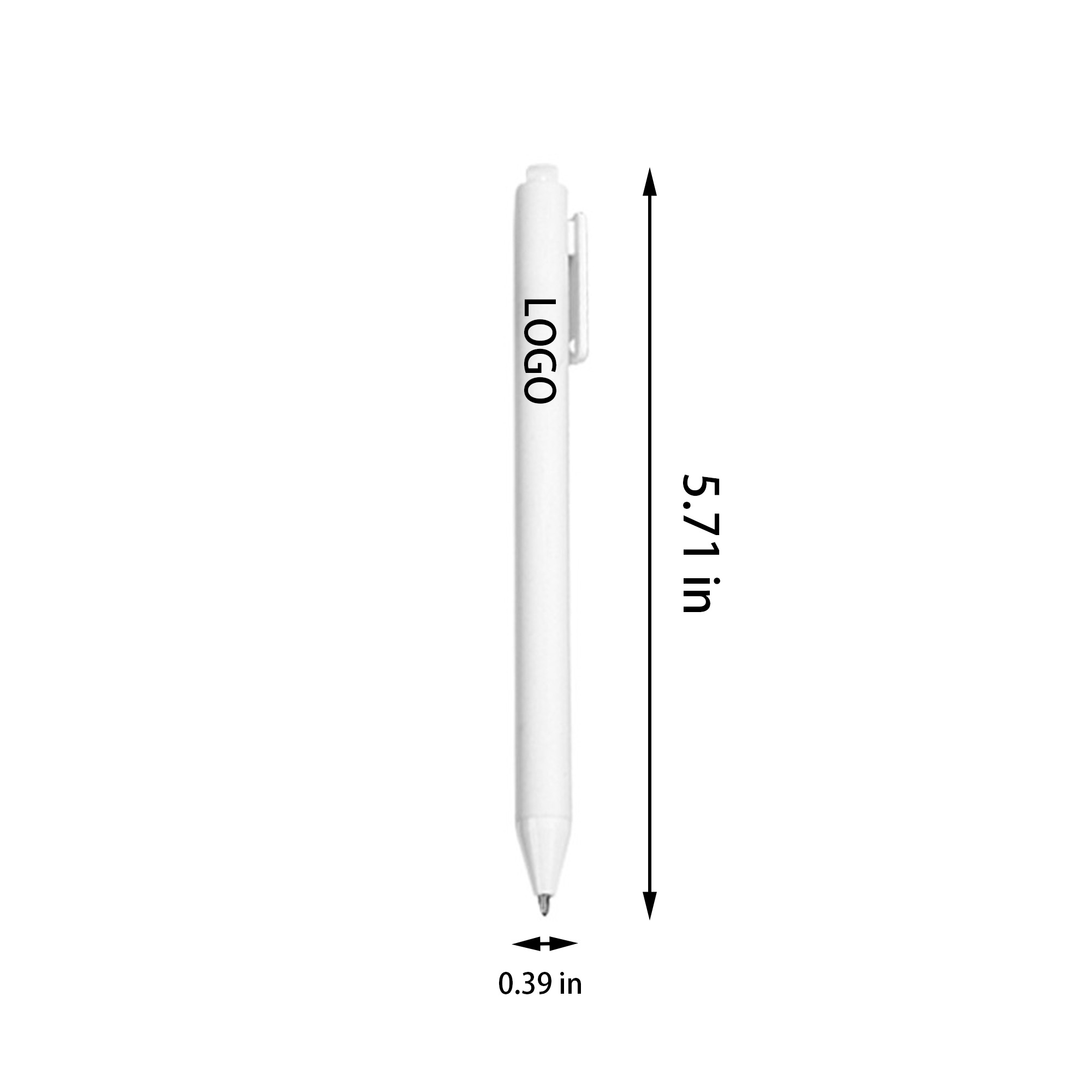 ABS Plastic 0.5mm Black Ink Ballpoint Pen 1